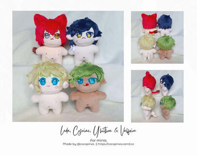 LEDA, CYRIAC, Y'HTRA, VALFOIRE (FFXIV OCs)