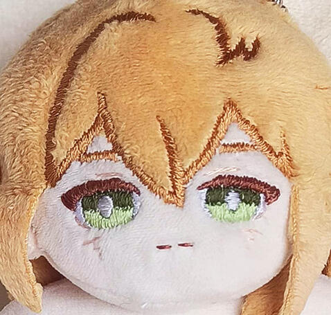 Short hair, simple face &amp; hair embroidery, blank body