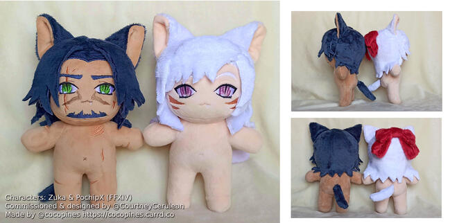 Zuka Sunmoon &amp; PochipX (FFXIV OCs)